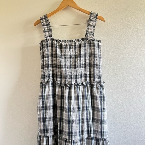 Veronica Beard Ziada Plaid Sleeveless Midi Dress size 12 - Picture 6 of 12